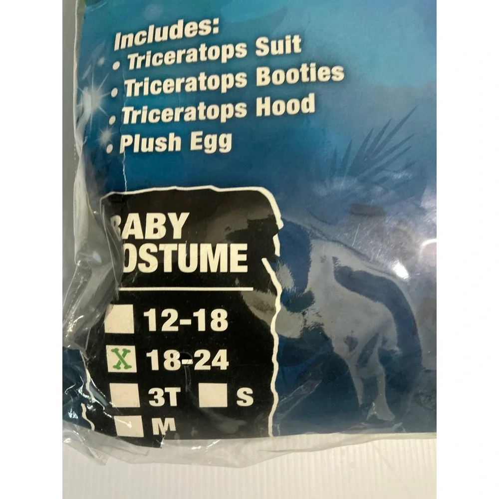 Spooktacular Creations Triceratops Baby Costume Green Dinosaur 18-24 Months NEW